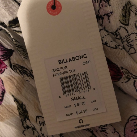 Billabong Women’s off the shoulder tank - Picture 4 of 6